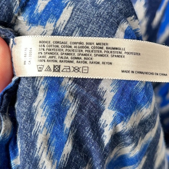 Anthropologie Lilka Cobalt Blue Ikat Maxi
Dress, Small Boho Hippie Summer Straps - Picture 8 of 8